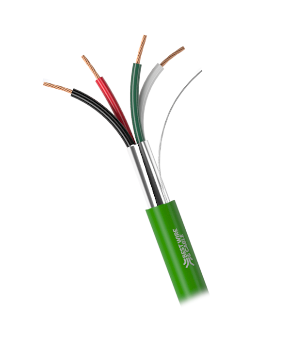 ケーブル・シールド pcocc 4-CONDUCTORS CABLE Micro Connectors, Inc 100 ft. 22AWG/4 Conductors Gray